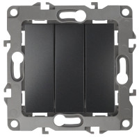  - Выключатель трехклавишный ЭРА 12 10AX 250V 12-1107-05 Б0014673