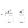 Бра Arte Lamp Gemelli A2150AP-1WG - Бра Arte Lamp Gemelli A2150AP-1WG