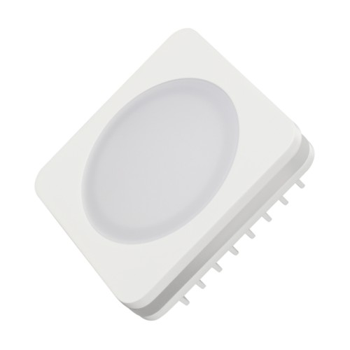 Светодиодная панель LTD-80x80SOL-5W White 6000K (Arlight, IP44 Пластик, 3 года) Квадратный светильник с контурным свечением. Корпус IP44 белый + вставка поликарбонат. Цвет БЕЛЫЙ 6000К, св.поток 325 лм, угол 120°+180°. Питание 180-240VAC (драйвер в к-те 300mA 11-25V), мощность 5Вт. Размеры 80х80х40 мм, установка в отв.65х65 мм, высота мин.40 мм.