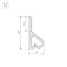Профиль STRETCH-WALL-TEXTILE-2600 (Arlight, Пластик) - Профиль STRETCH-WALL-TEXTILE-2600 (Arlight, Пластик)