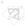 Профиль SL-KANT-H11-2000 ANOD BLACK (Arlight, Алюминий) - Профиль SL-KANT-H11-2000 ANOD BLACK (Arlight, Алюминий)