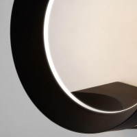  - Уличный настенный светодиодный светильник Elektrostandard Ring 1710 Techno Led черный 4690389175985