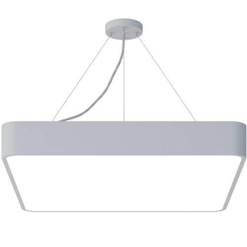 Подвесной светодиодный cветильник Geometria ЭРА Quadro SPO-163-W-40K-050 50Вт 4000К белый Б0050586 