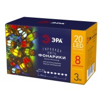  - Светодиодная гирлянда ЭРА нить 220V разноцветный ENIN-3F Б0041897
