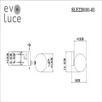  - Бра Evoluce Arcola SLE220101-01