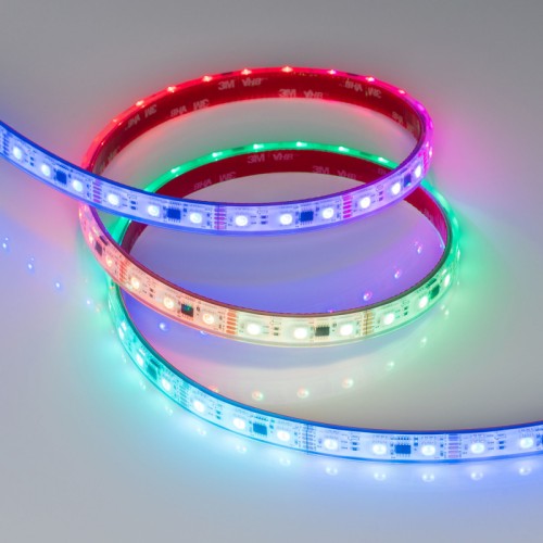Лента герметичная DMX-PS-B60-12mm 12V RGB-PX3 (14 W/m, IP67, 5060, 5m) (Arlight, -) 