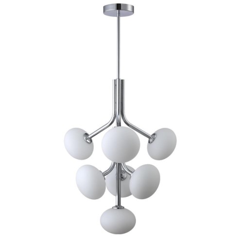 Подвесная люстра Crystal Lux ALICIA SP7 CHROME/WHITE 