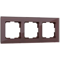  - Рамка Werkel Favorit на 3 поста мокко WL01-Frame-03 4690389063763