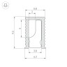 Профиль SL-MINI-6-H9-2000 ANOD BLACK (Arlight, Алюминий) - Профиль SL-MINI-6-H9-2000 ANOD BLACK (Arlight, Алюминий)