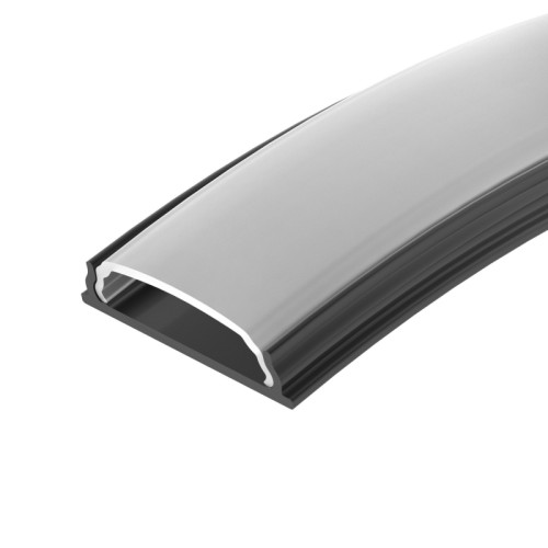 Профиль ARH-BENT-W18-2000 ANOD BLACK (Arlight, Алюминий) Алюминиевый анодированный гибкий профиль для светодиодных лент и линеек. Цвет - черный. Гнется руками. Профилю можно придавать формы полукруга, волн, окружностей и т.д. Минимальный диаметр окружности 20 см.
Габаритные размеры (L×W×H): 2000x18x4 мм. Ширина площадки для ленты 14,3 мм. Экраны, заглушки и другие аксессуары приобретаются отдельно. Цена за 1 метр.