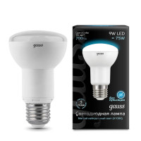  - Лампа светодиодная рефлекторная Gauss E27 9W 4100K матовая 106002209