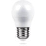 Лампа светодиодная Feron E27 5W 2700K Шар Матовая LB-38 25404 - Лампа светодиодная Feron E27 5W 2700K Шар Матовая LB-38 25404