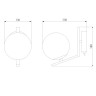 Бра Eurosvet Shape 70131/1 хром - Бра Eurosvet Shape 70131/1 хром