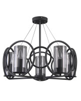  - Подвесная люстра Lumien Hall Олави 3302/5P-SBK-CL