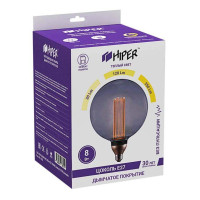  - Лампа светодиодная диммируемая Hiper E27 8W 1800K дымчатая HL-2253