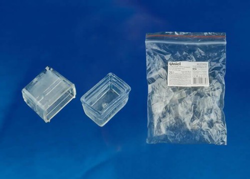 Заглушка торцевая для светодиодной ленты Uniel UCW-N21 Clear 025 Polybag UL-00002938 