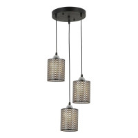  - Подвесная люстра IMEX MD.6146-3-P BK+CH
