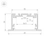 Профиль S2-LINIA69-F-2500 SEAMLESS ANOD (Arlight, Алюминий) - Профиль S2-LINIA69-F-2500 SEAMLESS ANOD (Arlight, Алюминий)