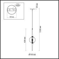  - Подвесной светильник Odeon Light Lazia 4683/1