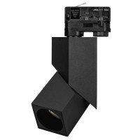  - Светильник LGD-TWIST-TRACK-4TR-S60x60-12W Warm3000 (BK, 30 deg) (Arlight, IP40 Металл, 3 года)