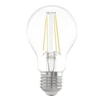 Лампа светодиодная филаментная Eglo E27 6,5W 2700К прозрачная 11534 