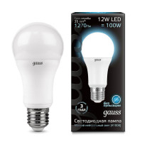  - Лампа светодиодная Gauss E27 12W 4100K матовая 102502212
