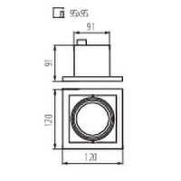  - Точечные светильники Kanlux MERIL DLP-50-W 26480