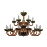 Подвесная люстра Bohemia Ivele 1308/12+6/360/2d G Am/Amber-Green/H-1J - Подвесная люстра Bohemia Ivele 1308/12+6/360/2d G Am/Amber-Green/H-1J
