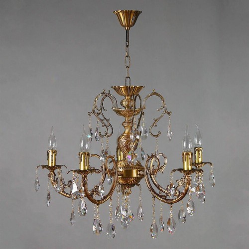Подвесная люстра Ambiente Alicante 8888/5 AB Tear drop 