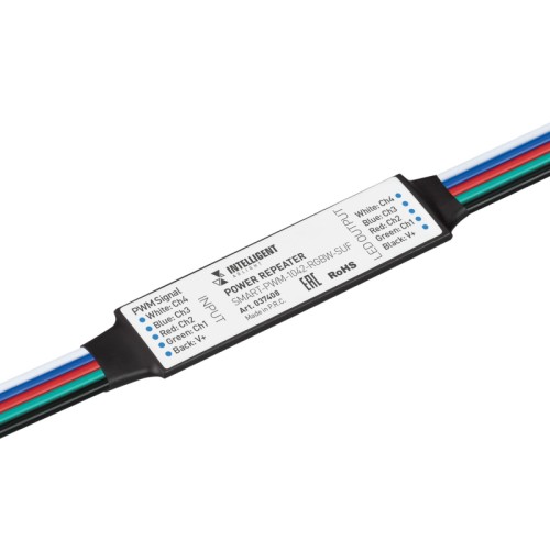 INTELLIGENT ARLIGHT Усилитель SMART-PWM-1042-RGBW-SUF (12-24V, 4x1A) (IARL, IP20 Пластик, 5 лет) 