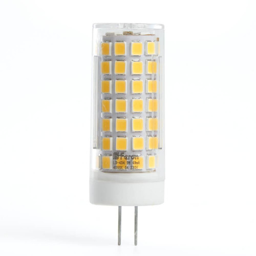Лампа светодиодная Feron G4 9W 2700K прозрачная LB-434 38143        