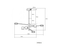 - Подвесная светодиодная люстра Kink Light Мекли 07650-6,02