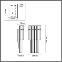  - Настенный светильник Odeon Light Merkale 4938/3W