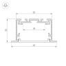 Профиль S2-LINIA69-F-2500 SEAMLESS BLACK (Arlight, Алюминий) - Профиль S2-LINIA69-F-2500 SEAMLESS BLACK (Arlight, Алюминий)