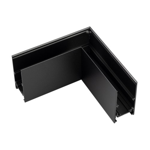 Коннектор угловой MAG-ORIENT-CON-2652-L90 (BK) (Arlight, IP20 Металл, 3 года) Угловой коннектор для трека MAG-ORIENT. DC48V. Материал алюминий, цвет черный. Размеры 100x100x26x52мм.
