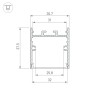 Профиль SL-LINE-3638-LW-3000 ANOD (Arlight, Алюминий) - Профиль SL-LINE-3638-LW-3000 ANOD (Arlight, Алюминий)