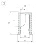 Профиль SL-MINI-6-H9-2000 ANOD OLIVE GREY (Arlight, Алюминий) - Профиль SL-MINI-6-H9-2000 ANOD OLIVE GREY (Arlight, Алюминий)