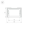 Профиль SL-SLIM20-H13-2000 BLACK (Arlight, Алюминий) - Профиль SL-SLIM20-H13-2000 BLACK (Arlight, Алюминий)