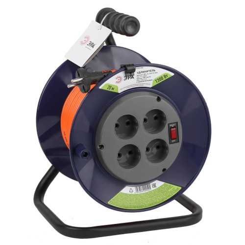Удлинитель силовой ЭРА RPx-4s-2x0.75-20m Б0046841 