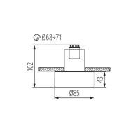  - Точечные светильники Kanlux MINI RITI GU10 B/B 27578