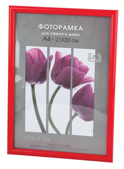 Фоторамка Светосила Радуга 21x30 Красный, со стеклом (25/500) Б0030603 