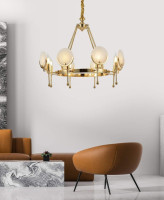  - Подвесная люстра Lumina Deco Montego LDP 8010-8 F.GD