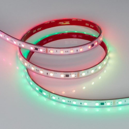 Лента герметичная DMX-PS-B60-12mm 24V RGB-PX6 (14 W/m, IP67, 5060, 5m) (Arlight, -) 