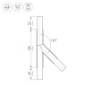 Тройник PLS-LOCK-H25-T135L левый (с экраном MAT-L) (Arlight, Металл) - Тройник PLS-LOCK-H25-T135L левый (с экраном MAT-L) (Arlight, Металл)