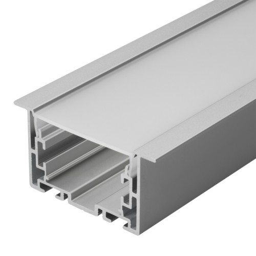 Профиль с экраном S2-LINIA69-F-2500 ANOD+OPAL (Arlight, Алюминий) Комплект с экраном. Алюминиевый анодированный профиль для светодиодных лент и линеек. Габаритные размеры (L×W×H): 2500x69x35 мм. В комплекте профиль, PC матовый экран. Ширина площадки для ленты 34 мм. Светопропускание экрана 85%. Аксессуары приобретаются отдельно. Цена за комплект.