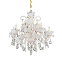  - Подвесная люстра Lumina Deco Eliza LDP 7028-8+4 WT