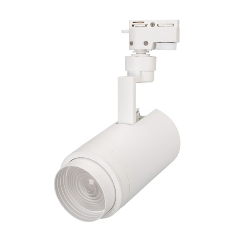 Светильник LGD-ZEUS-2TR-R88-20W Warm3000 (WH, 20-60 deg, 230V) (Arlight, IP20 Металл, 5 лет) Светильник подвесной для треков/шин 2 провода, 20Вт. Цвет свечения ТЕПЛЫЙ 3000K, световой поток 1600-2000лм, регулируемый угол 20-60°, CRI>90. Корпус круглый, металл, цвет белый, IP20. Размеры DxHxL Ø88x200x162мм. Входное напряжение AC220-240V, мощность 20Вт. Драйвер встроенный (30-42V, 500mA).