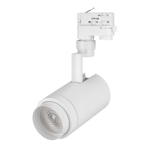 Светильник LGD-ZEUS-4TR-R88-20W Warm (WH, 20-60 deg) (Arlight, IP20 Металл, 3 года) Светильник подвесной для треков/шин 4 провода, 20Вт. Цвет свечения ТЕПЛЫЙ 3000K, световой поток 1600-2000лм, регулируемый угол 20-60°, CRI>90. Корпус круглый, металл, цвет белый, IP20. Размеры DxHxL Ø88x200x162мм. Входное напряжение AC220-240V, мощность 20Вт. Драйвер встроенный (30-42V, 500mA).