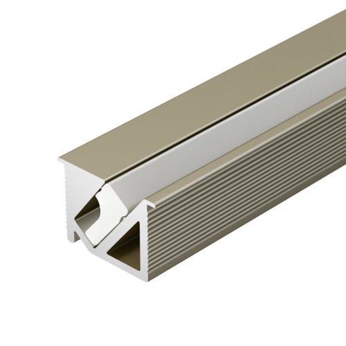 Профиль SL-BEVEL-H10-F14-2000 ANOD OLIVE GREY (Arlight, Алюминий) Алюминиевый анодированный профиль для светодиодных лент и линеек с боковым свечением. Цвет - шампань. Габаритные размеры (L×W×H): 2000x10x14 мм, паз для установки 11,6 мм. Ширина площадки для ленты 5 мм. Экраны и заглушки приобретаются отдельно. Цена за 1 метр.