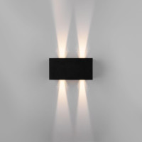  - Уличный настенный светодиодный светильник Elektrostandard Winner 35137/W черный 4690389177781